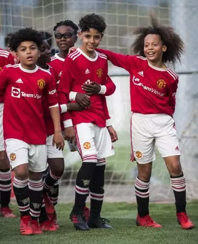 پسر رونالدو به سبک پدرش خوشحالی کرد.