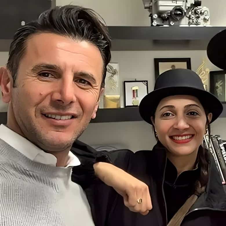 امین حیایی و نیلوفر خوش خلق در کنار هم خوش اند.