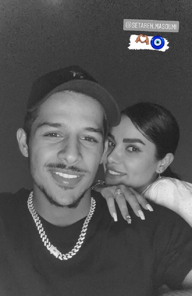 مهدی قائدی برای همسرش قربان صدقه رفته است.