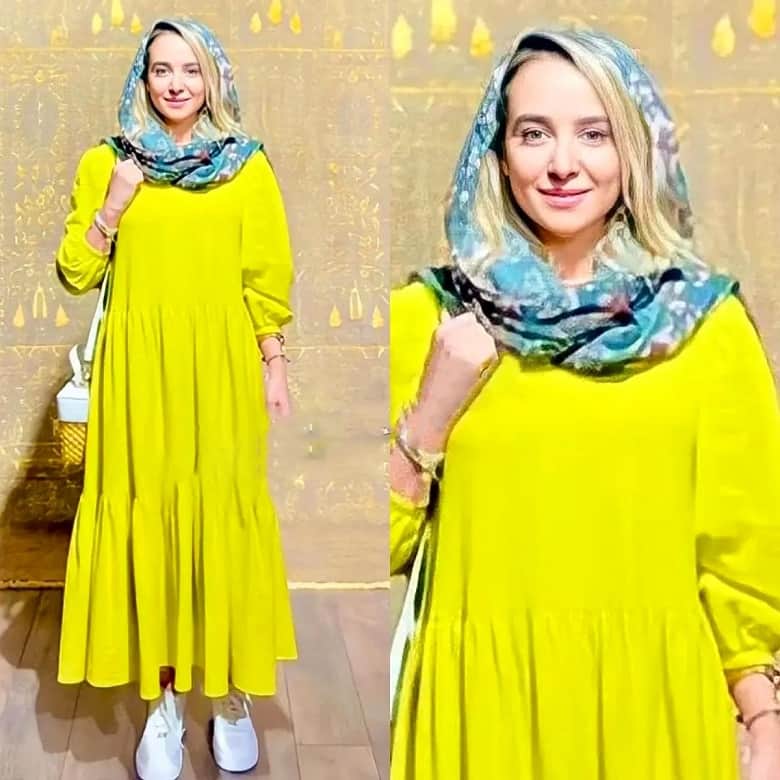 الناز حبیبی عشق رنگ زرد است.