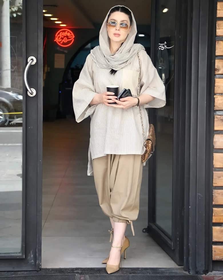 شلوار کوتاه نازنین کریمی شاید کار دستش دهد.