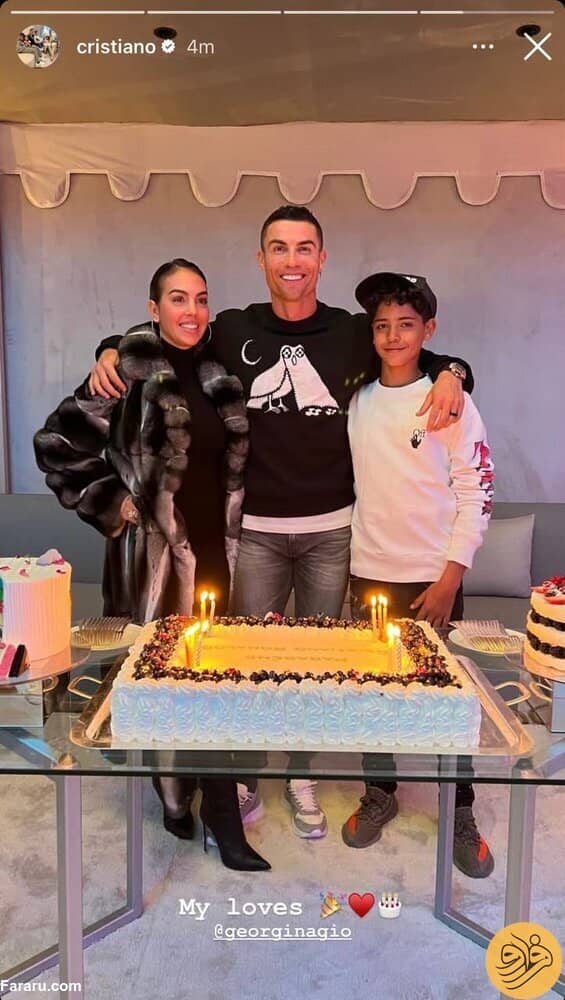 تصاویر دیدنی از تولد 38 سالگی “رونالدو” متفاوت تر از هرسال!