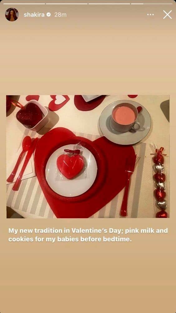 عکسی از اولین ولنتاین شکیرا پس از جدایی از پیکه
