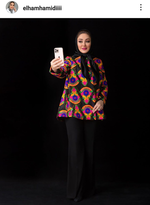 عکس جدید از الهام حمیدی با لباس بلوچی