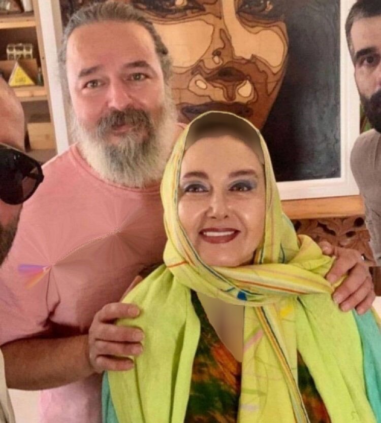 "کتایون ریاحی" و برادر بازیگرش/ عکس