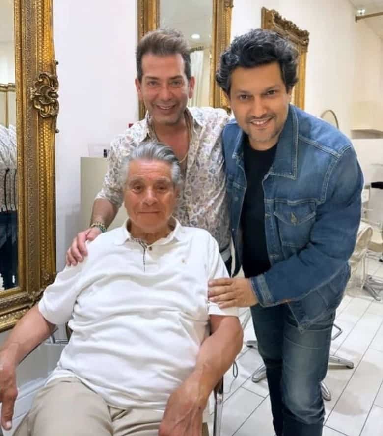 عکس/ ذوق حامد بهداد برای دیدار با بهروز وثوقی!