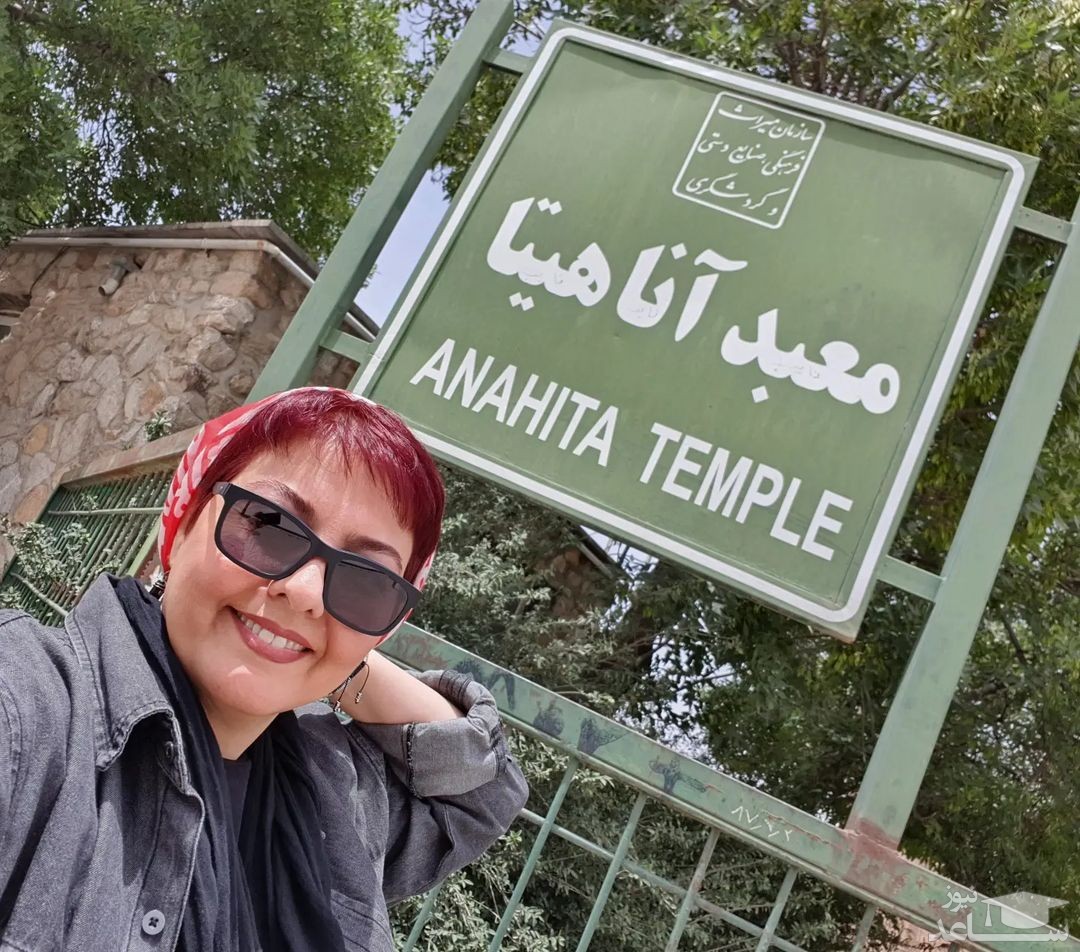 "آناهیتا همتی" در معبد خودش/ تصویر