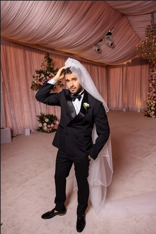 سام اصغری در روز عروسی