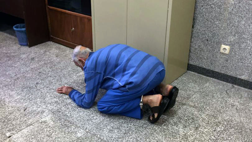 بازسازی صحنه جنایت توسط پدر بابک خرمدین
