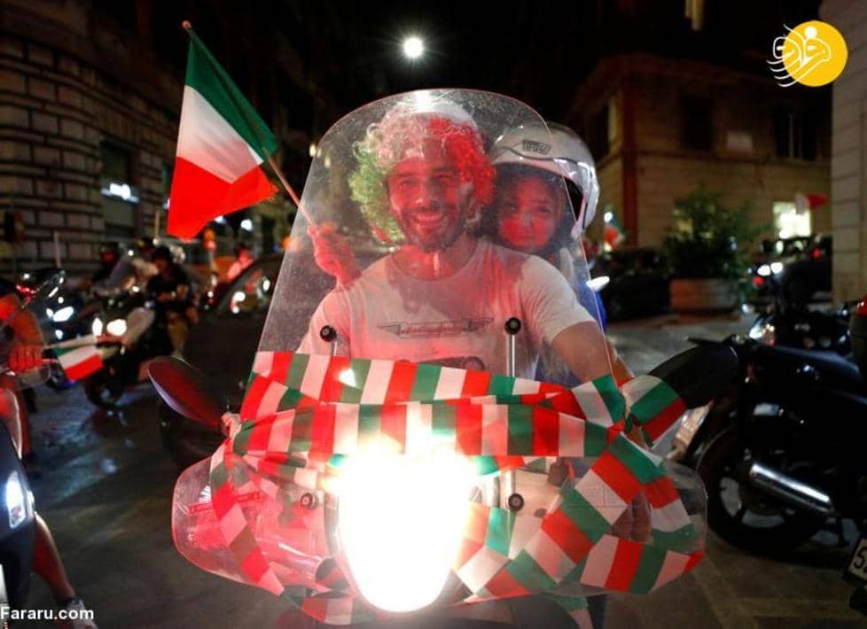 تصاویر جذاب از جشن قهرمانی ایتالیا در یورو ۲۰۲۰