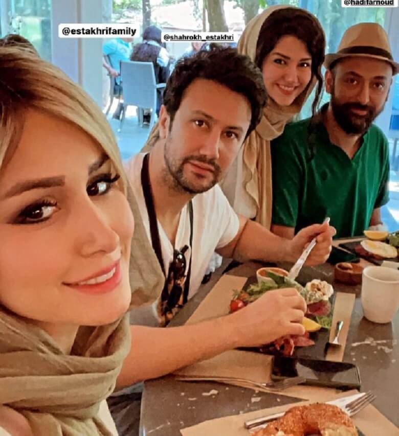 استخری‌ها و همسرانشان دورهمی خانوداگی گرفتند.