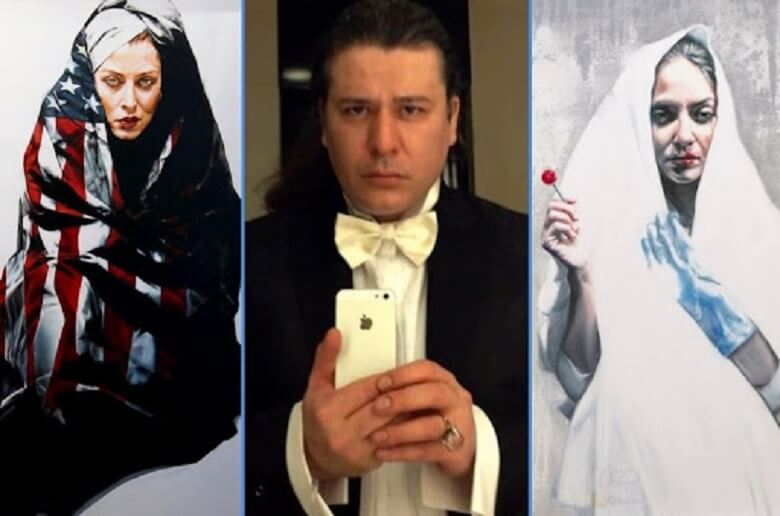 مهناز افشار و مهتاب کرامتی با پرچم آمریکا پرتره شدند.