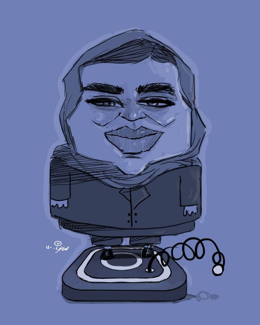 انتقاد تند و تیز آقای کاریکاتوریست از بهاره رهنما انتقاد تند و تیز آقای کاریکاتوریست از بهاره رهنما