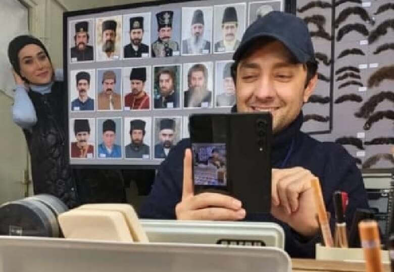 بهرام رادان و پریناز ایزدیار عکس گرفتند.