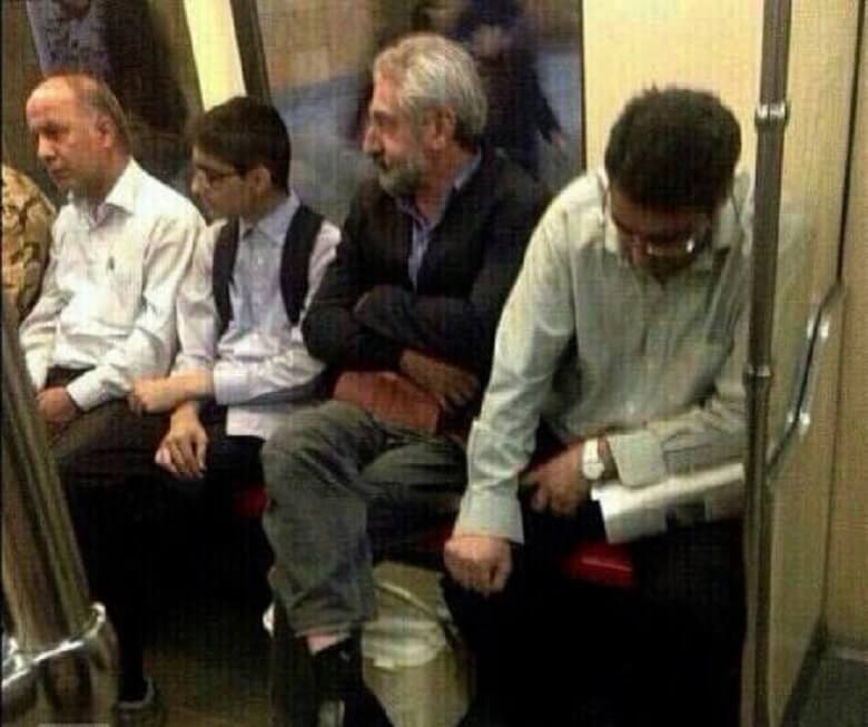 ابی در مترو دیده شد.