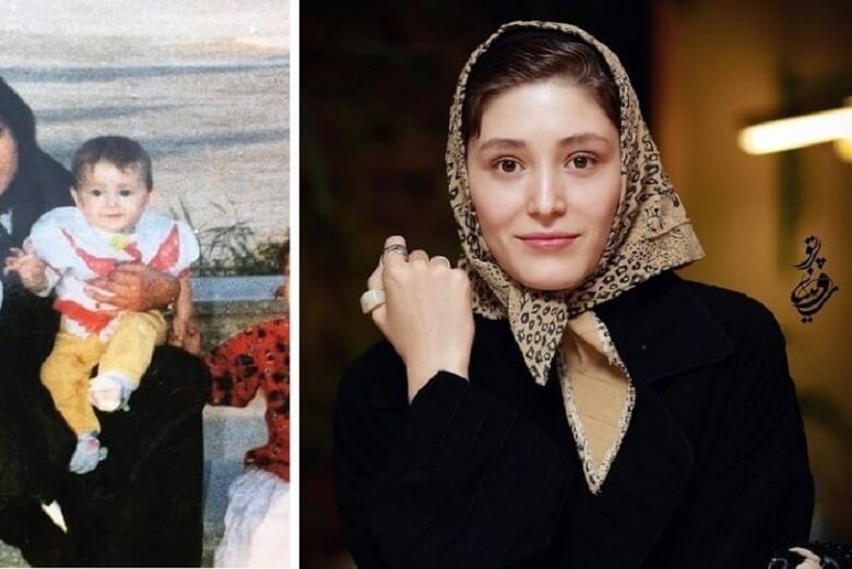 فرشته حسینی زمانی که نی نی بود بانمک بود.